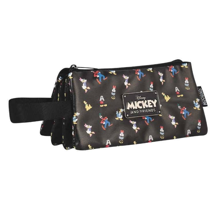 Cartuchera Escolar Mooving 2026 Cuadruple Mickey & Friends Art.1532253